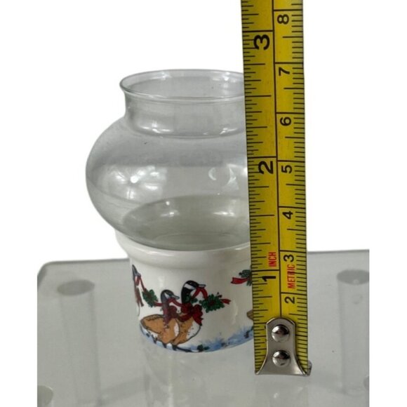 Vintage Potpourri Press Set of 4 Mini Dining Lites/Candle Holders Canada Goose - Picture 7 of 16